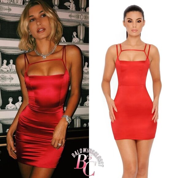 Oh Polly Dresses & Skirts - OH POLLY Run The Show Satin Mini Dress Red